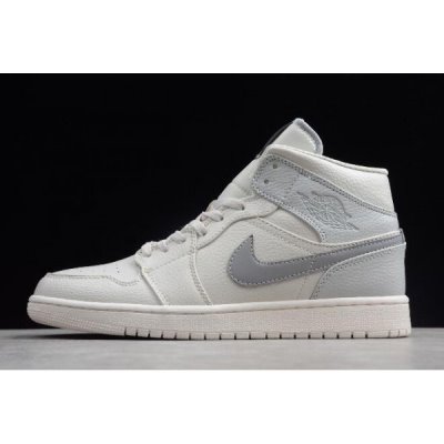 Nike Air Jordan 1 Mid Se Bej Rengi / Gri Basketbol Ayakkabısı Türkiye - GOMNXJJM